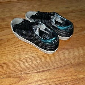 P448 John Low-top Sneaker in Glitter Mesh-suede